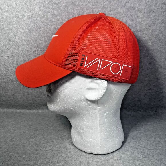 Nike Golf Tour Legacy‎ RZN Vapor Flexfit Fitted Hat Cap S/M Mesh Back Orange - Picture 2 of 16